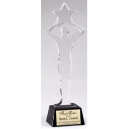 Shining Star Achievement Award Art Glass Sculpture