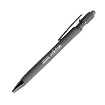 Donnie Soft Rubber Finish Aluminum Ballpoint Stylus Pen