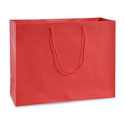 Matte Finish Queen Euro Tote Bag- Black (20"x6"x16")