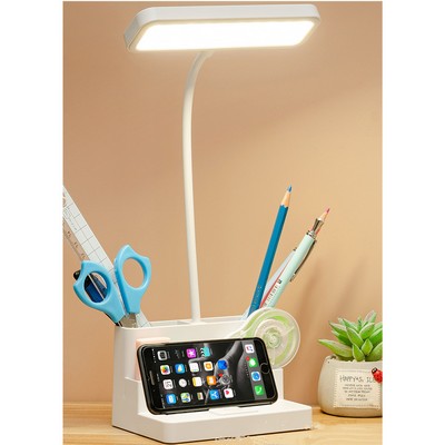 Multi Function Eye Protection Reading Desk Pen Holder Lamp With Phone Stander