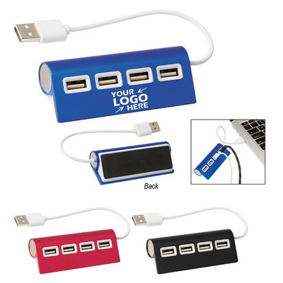 4-Port Aluminum Wave USB Hub