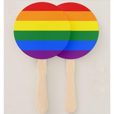 Rainbow Pride Hand Fan