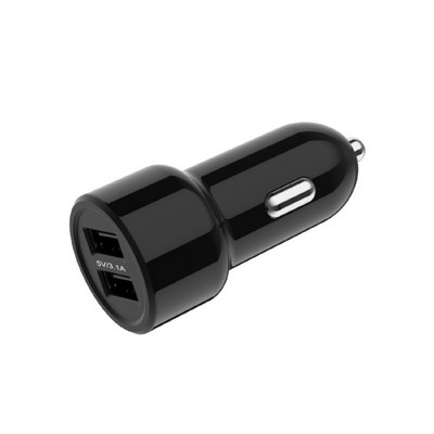 Dual Port USB Car Charger, 15.5W