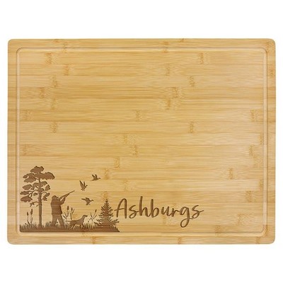 Bamboo Cutting Board with Drip Ring 19 3/4" x 15"