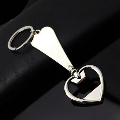 Love Heart Bottle Opener Keychain