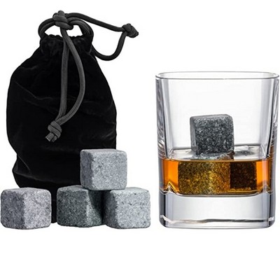 Whiskey Stones Gift Set with Pouch