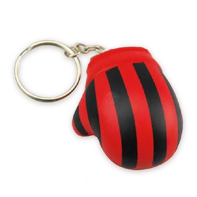 Samll Boxing Gloves Shape Stress Reliever Ball w/Key Chain