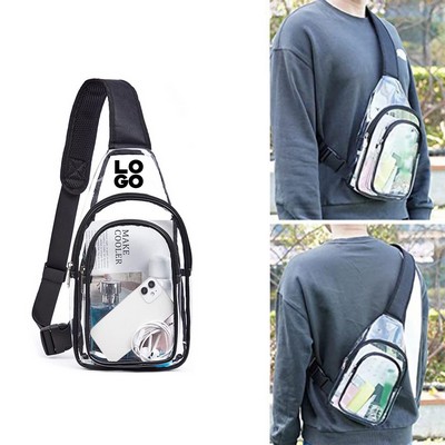 Multipurpose Clear Crossbody Sling Backpack