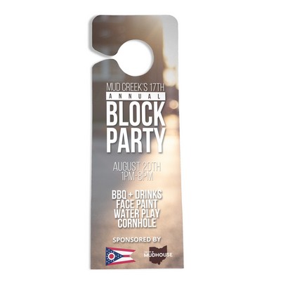 Door Hangers (Full Color Print, High Gloss Laminate Finish Included)