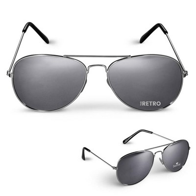 Mirrored Aviator Sunglasses