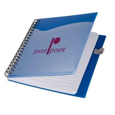 Polypro Notebook with Clear Front Pocket