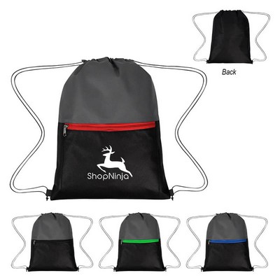 Triad Non-Woven Drawstring Bag