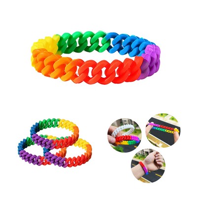 Rainbow Chain Bracelet (No Decoration)