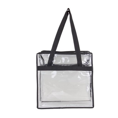 Basic Clear Zipper Tote