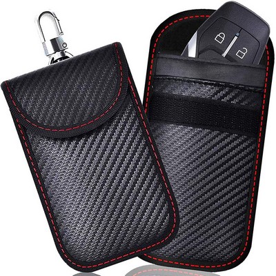 Leather Nano RFID Blocking Car Key Pouch