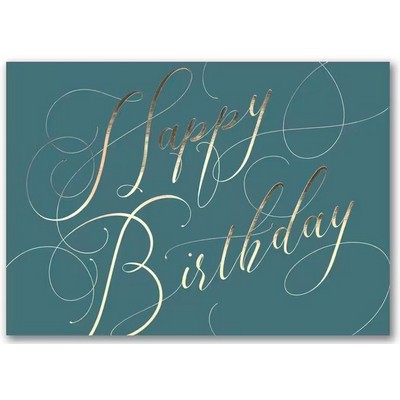 Happy Birthday Script Card