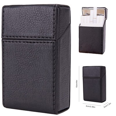 Portable Pu Leather Cigarette Storage Box