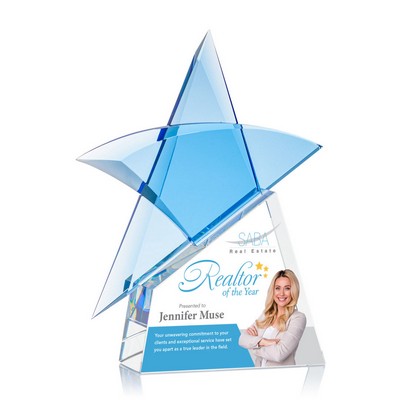 VividPrint™ Award - Benita Star Blue/Optical 10¼"