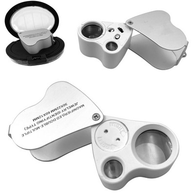 30X 60X Foldable LED Illuminated Loupe