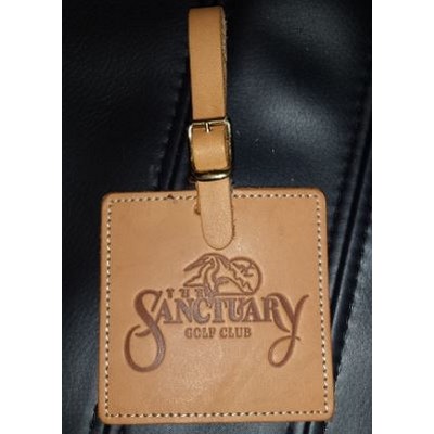 Square Leather Golf Tag