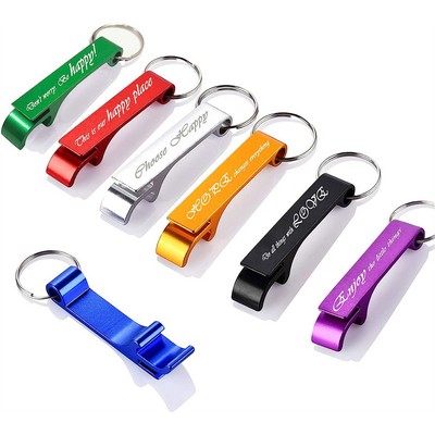 Aluminum Alloy Bottle Opener Keychain