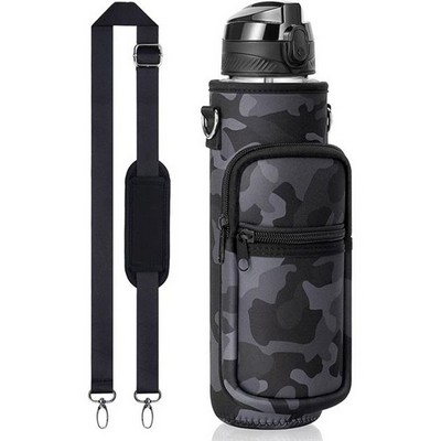 Neoprene Carrier Water Bottle With Strap