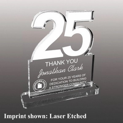 America (USA) Shaped Acrylic Awards - Laser Etched