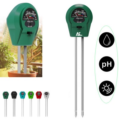 3-in-1 Soil Tester with Moisture, Light and PH