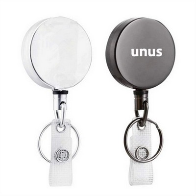 Retractable Id Badge Holder Keychain Reel