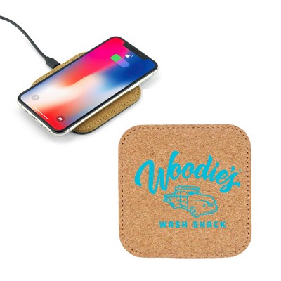 10W Square Cork Wireless Charger