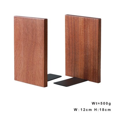 Square Corners Eco-friendly Thick Wooden Sturdy Bookend