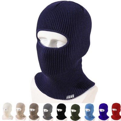 1 Hole Ski Mask Knitted Face Cover