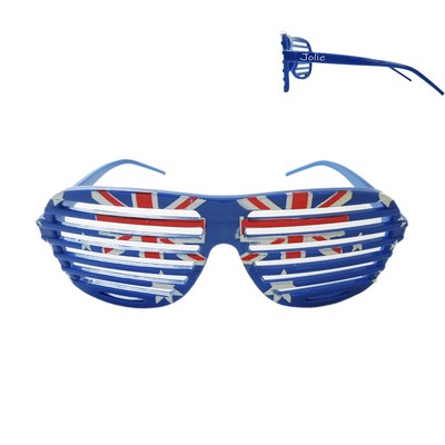 Flag Blinds Glasses