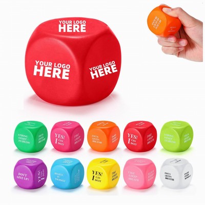 Stress Relief Cube Foam Dice