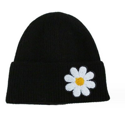 Simple Little Daisy Knit Hat