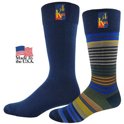 Men's Fashion Striped Dress Socks Combo