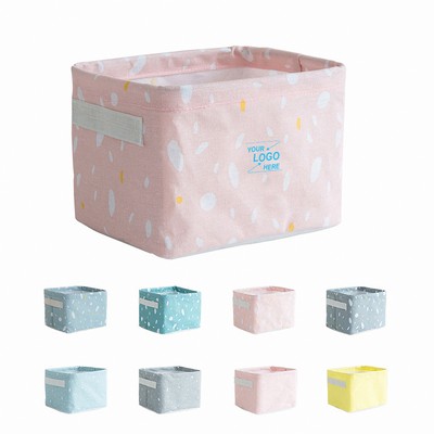 Collapsible Fabric Storage Bin with Handles