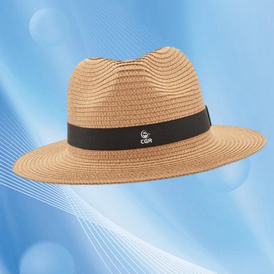 Stylish Straw Fedora Hat