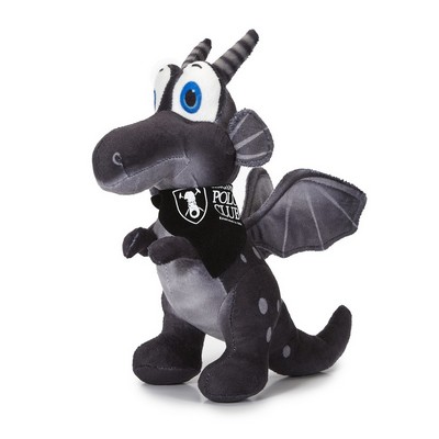 8" Imagination Series Black Dragon Plush Toy