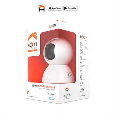 Nexxt Smart Home Indoor Camera V2 2k PTZ (Pan Tilt Zoom) - White