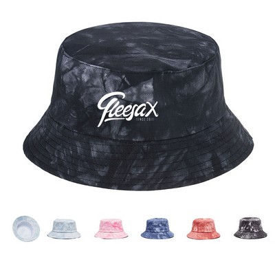 Vintage Tie-Dye Reversible Bucket Hat(Free shipping)