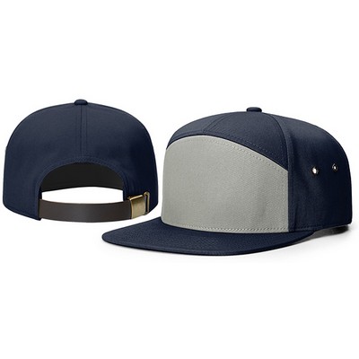 257 7 Panel Twill Strapback