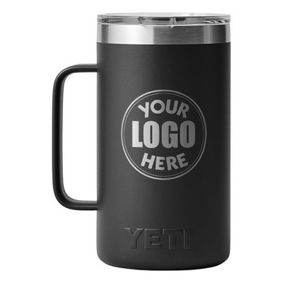 YETI Rambler 24 OZ Stackable Mug w/ MagSlider Lid - Laser Engraved