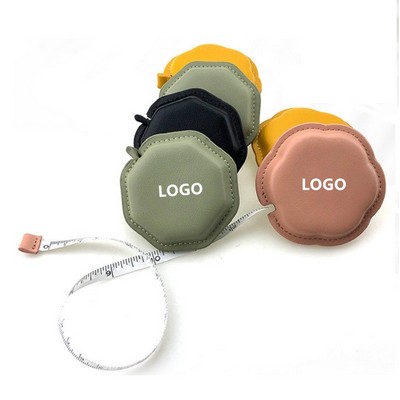 Mini Flower Shaped Leather Tape Measure