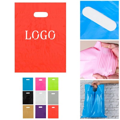 Plastic Bag With Die Cut Handle