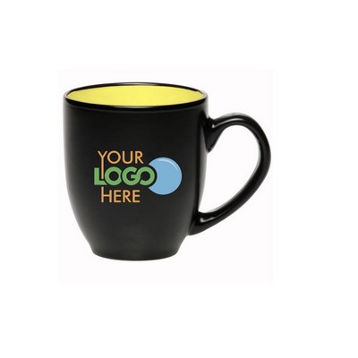 Full Color Bistro Two-tone Ceramic Mug 16 oz.