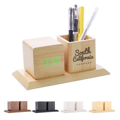 Voice Activated LED Pen Holder Clock