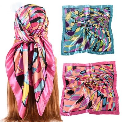 Large Satin Fabric Bandanna (35.5'' X 35.5'')