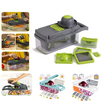 Multifunctional 12 in 1 Veggie Chopper