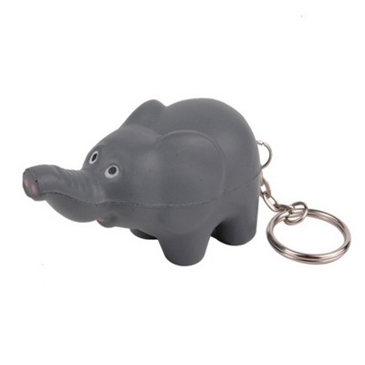 Foam Gray Baby Elephant Shaped Stress Reliever